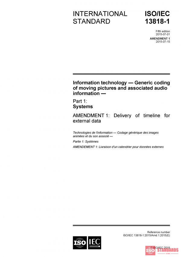 ISO/IEC 13818-1:2015/AMD1:2015 PDF