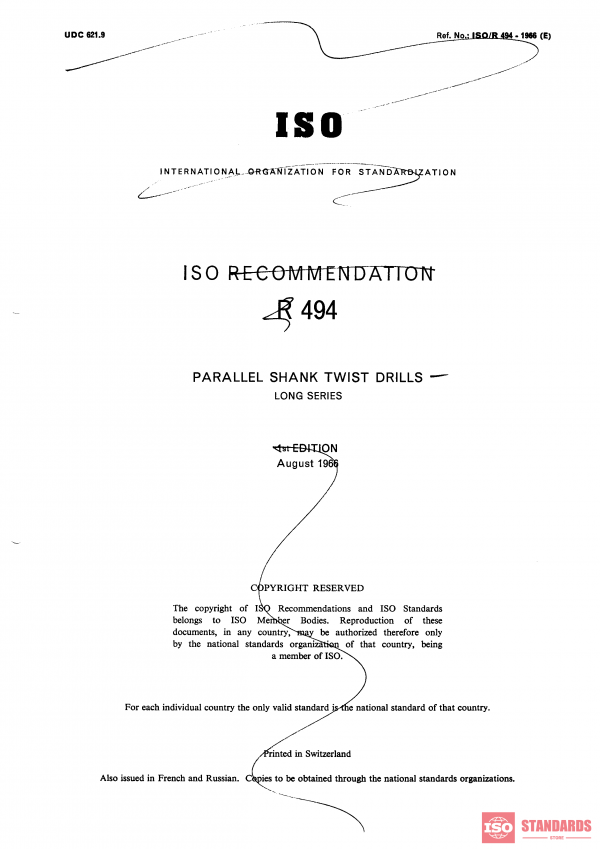ISO/R 494:1966 PDF