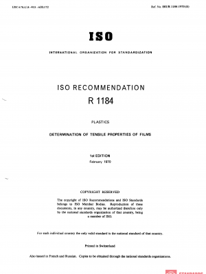 ISO/R 1184:1970 PDF