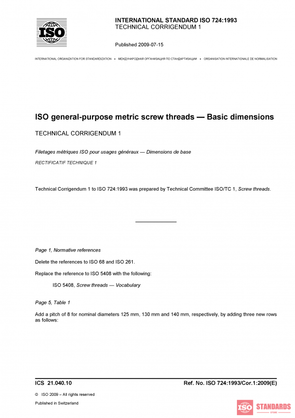 ISO 724:1993/Cor 1:2009 PDF