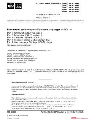 ISO/IEC 9075-5:1999/Cor 1:2000 PDF