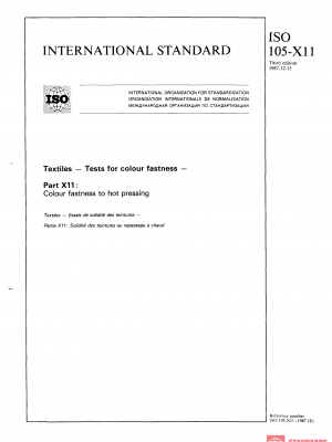 ISO 105-X11:1987 PDF