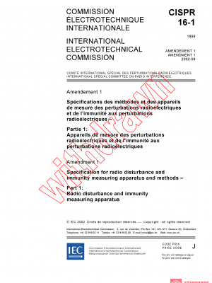 CISPR 16-1:1999/AMD1:2002 PDF