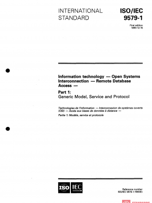 ISO/IEC 9579-1:1993 PDF