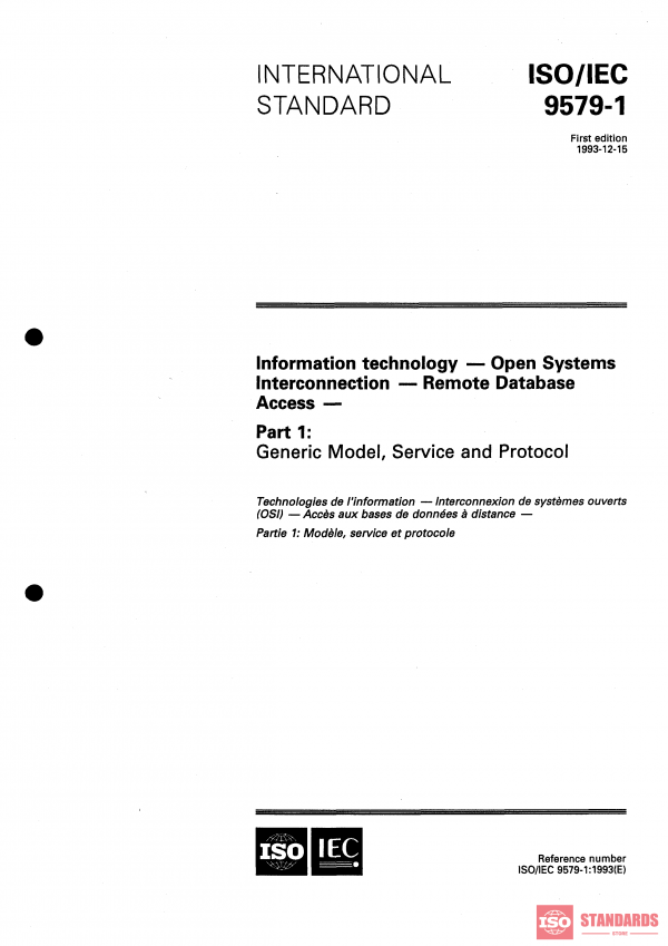 ISO/IEC 9579-1:1993 PDF