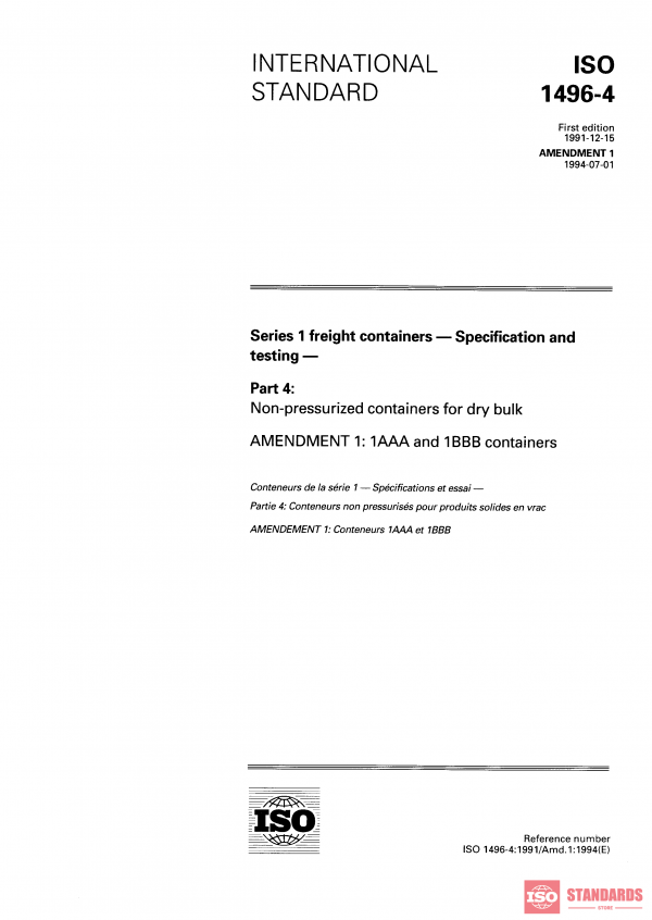 ISO 1496-4:1991/Amd 1:1994 PDF