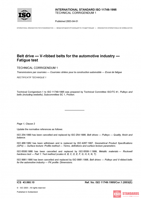 ISO 11749:1995/Cor 1:2003 PDF