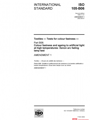 ISO 105-B06:1998/Amd 1:2002 PDF