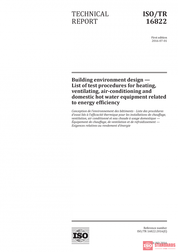 ISO/TR 16822:2016 PDF