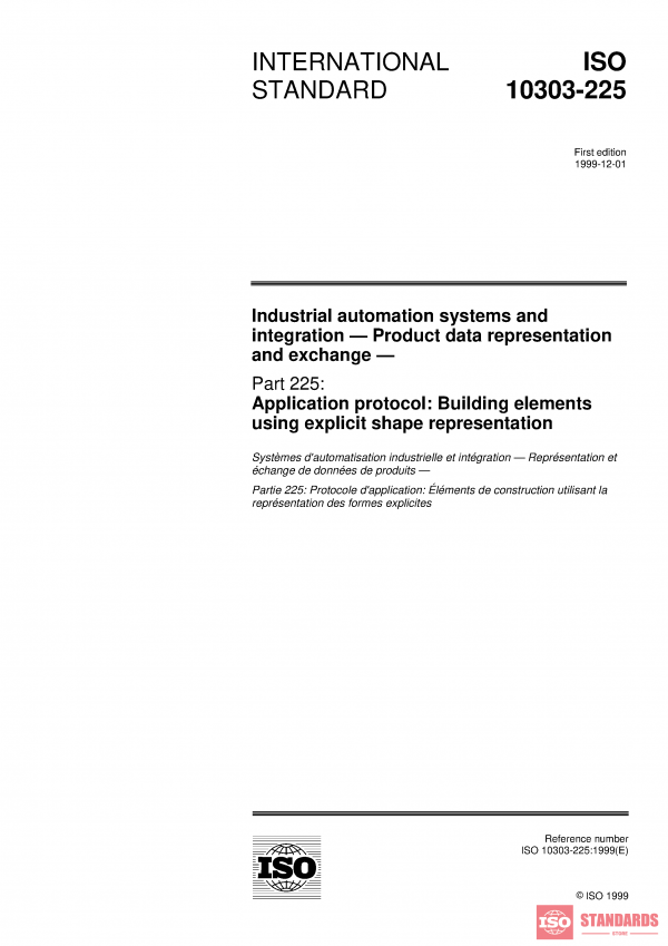 ISO 10303-225:1999 PDF