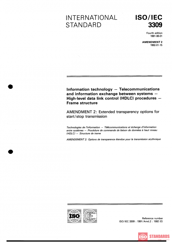 ISO 3309:1991/Amd 2:1992 PDF