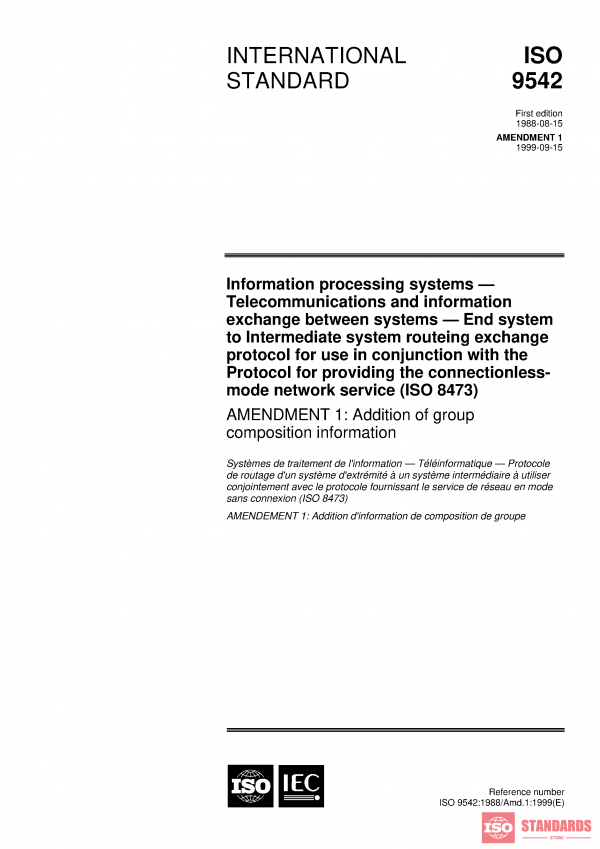 ISO 9542:1988/Amd 1:1999 PDF