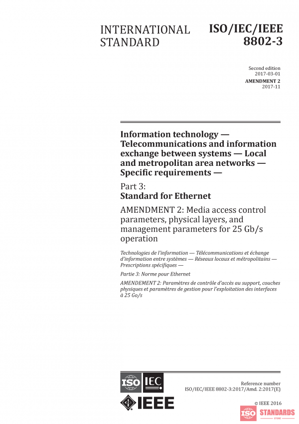ISO/IEC/IEEE 8802-3:2017/Amd 2:2017 PDF