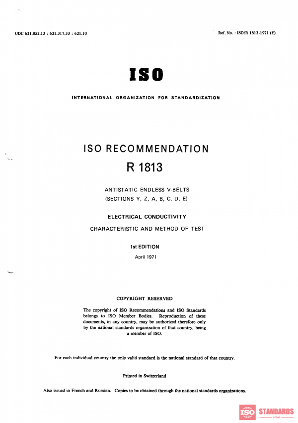 ISO/R 1813:1971 PDF