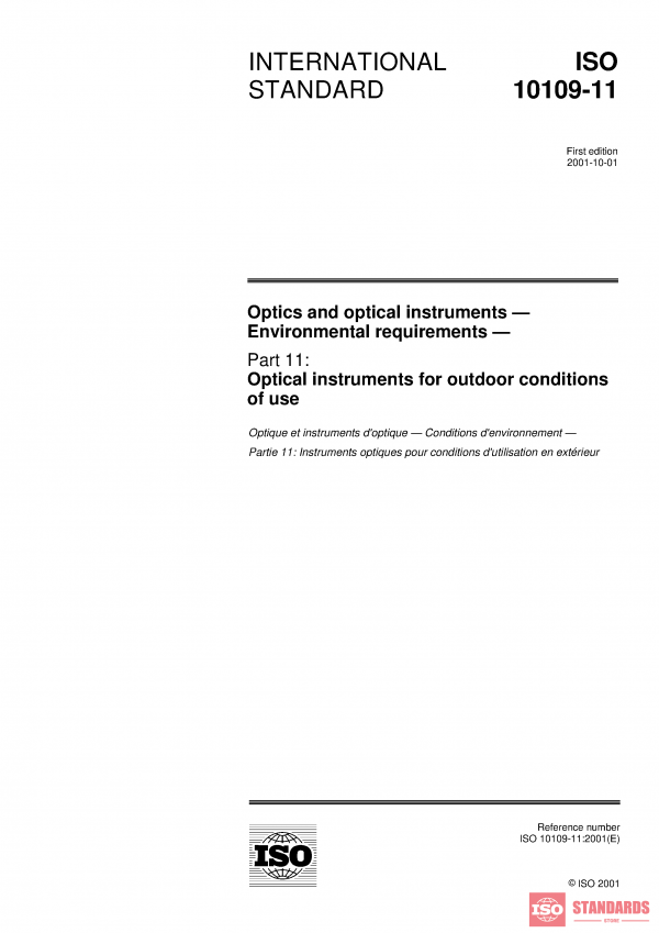 ISO 10109-11:2001 PDF