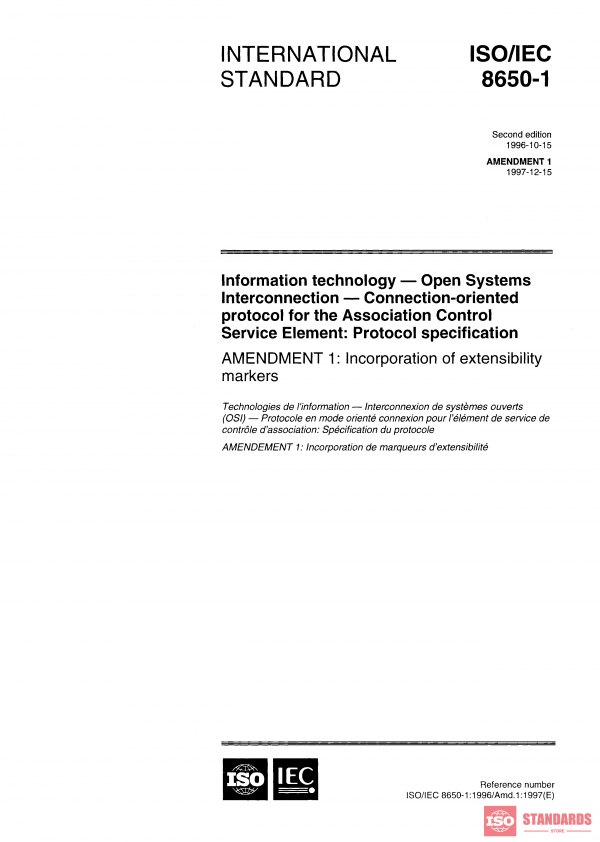 ISO/IEC 8650-1:1996/AMD1:1997 PDF