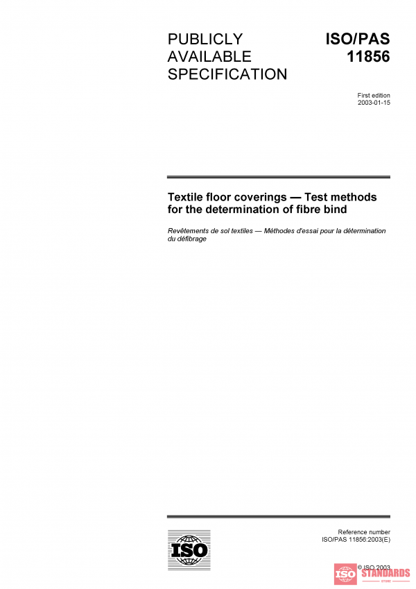 ISO/PAS 11856:2003 PDF