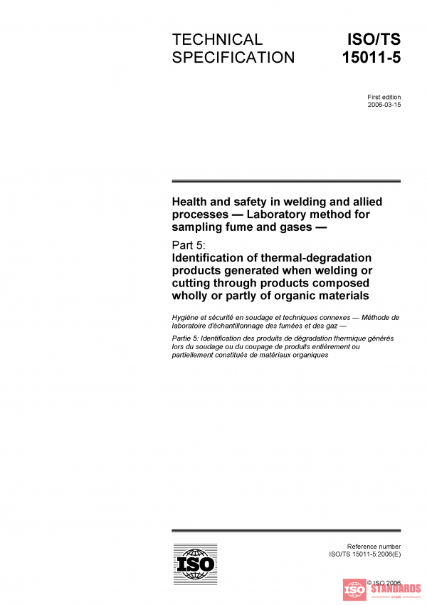 ISO/TS 15011-5:2006 PDF