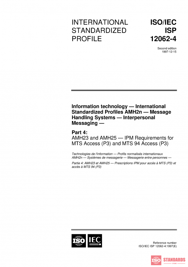 ISO/IEC ISP 12062-4:1997 PDF