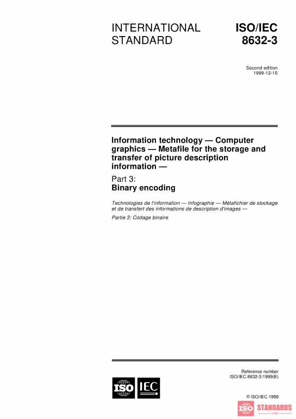ISO/IEC 8632-3:1999 PDF