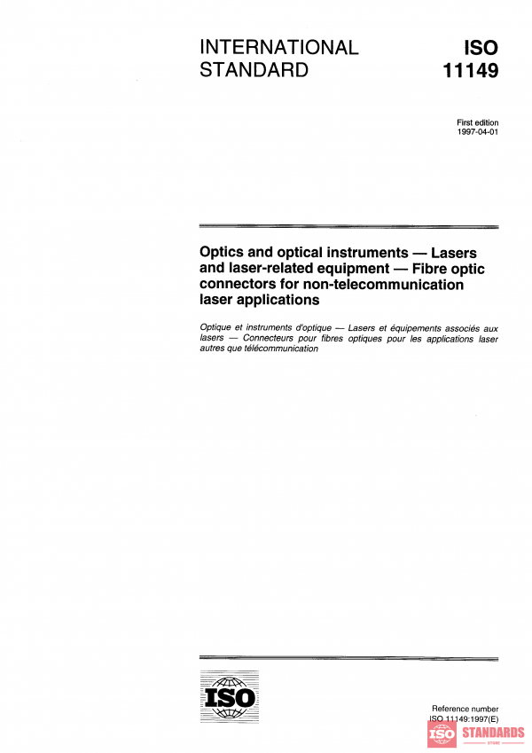 ISO 11149:1997 PDF