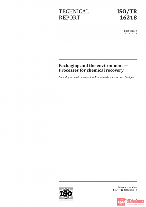 ISO/TR 16218:2013 PDF