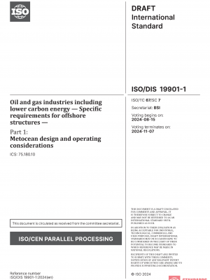 ISO/DIS 19901 -1 Draft:2024 PDF