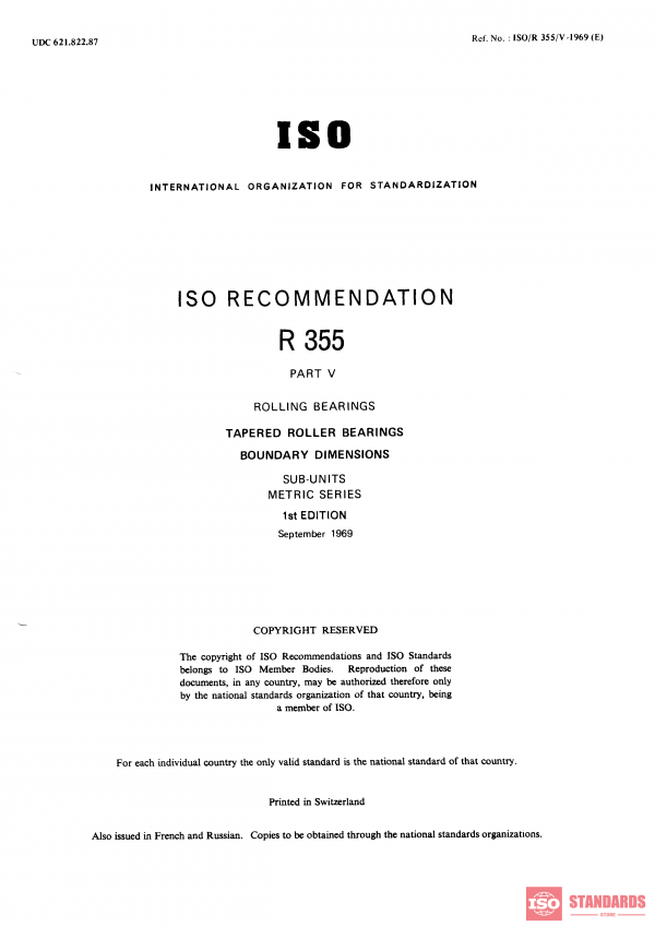 ISO/R 355-5:1970 PDF