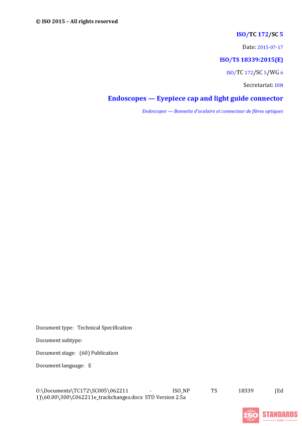 ISO/TS 18339:2015 PDF