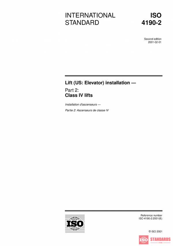 ISO 4190-2:2001 PDF