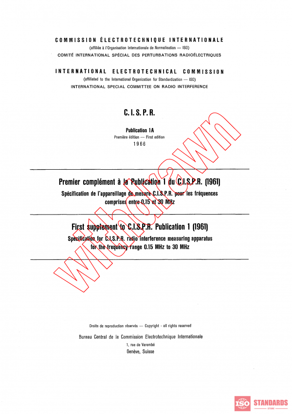 CISPR 1A:1966 PDF