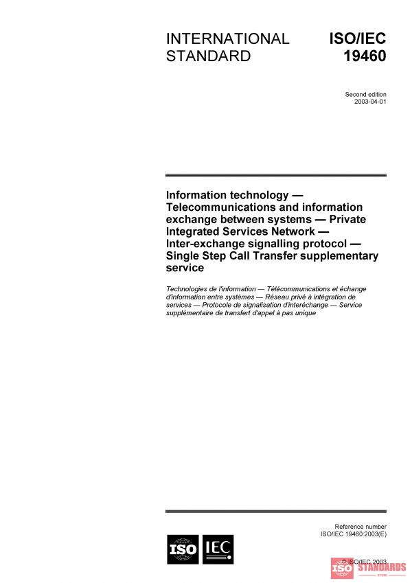 ISO/IEC 19460:2003 PDF