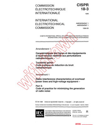 CISPR 18-3:1986/AMD1:1996 PDF
