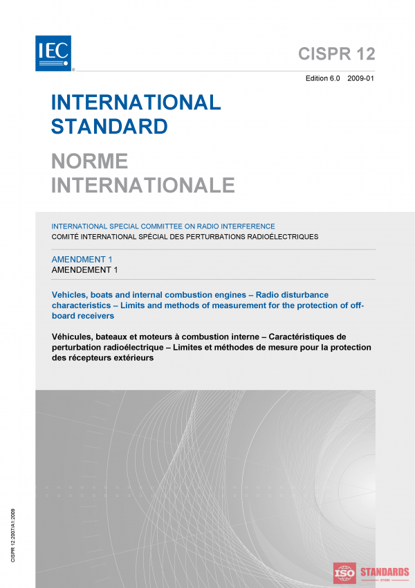 CISPR 12:2007/AMD1:2009 PDF