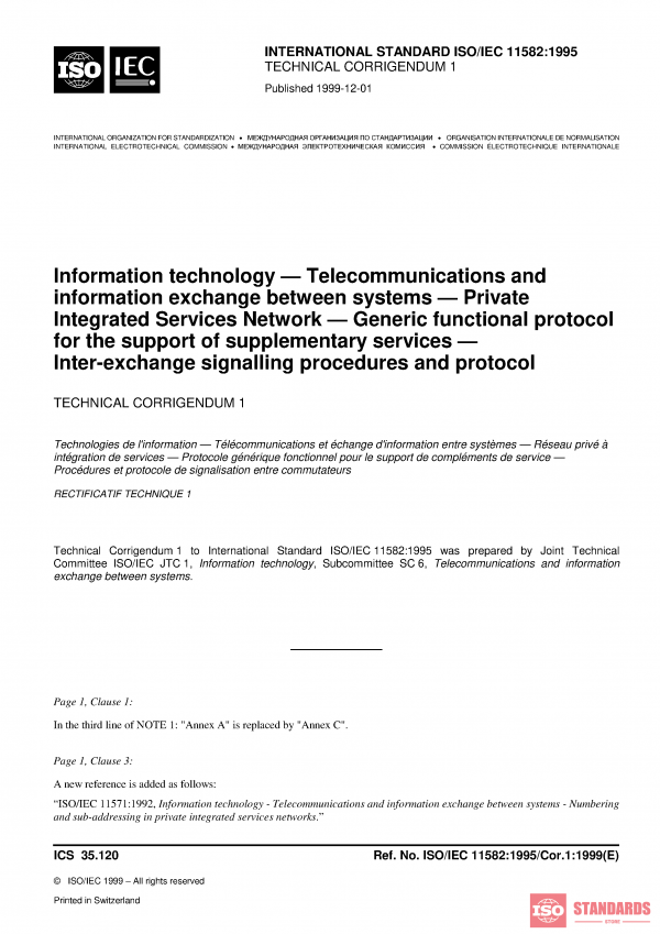 ISO/IEC 11582:1995/Cor 1:1999 PDF