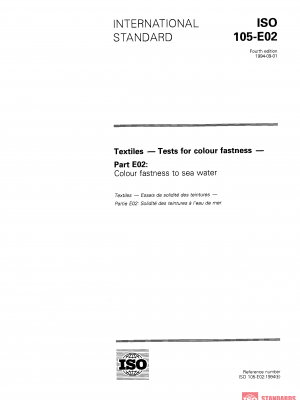 ISO 105-E02:1994 PDF