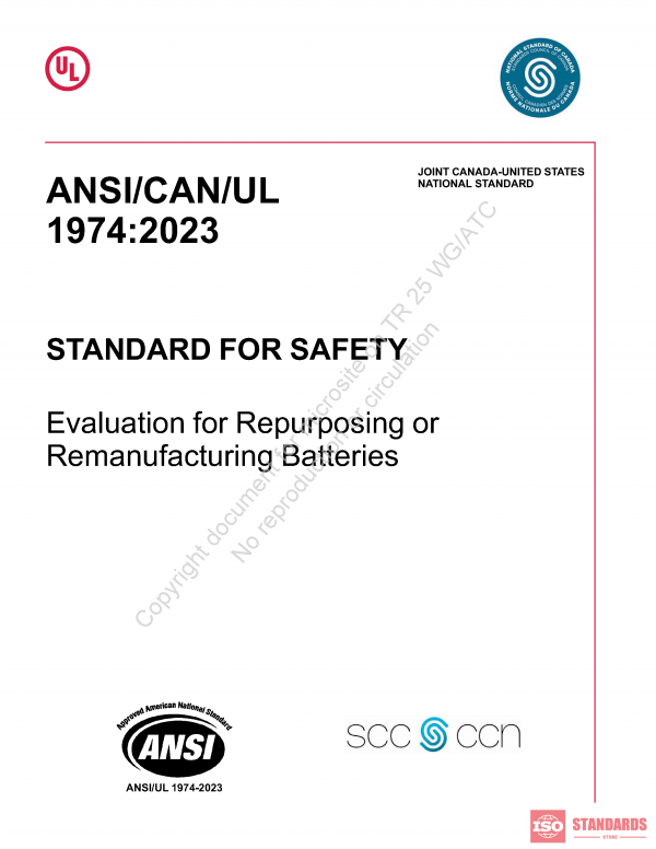 ANSI/CAN/UL 1974  WG:2023 PDF