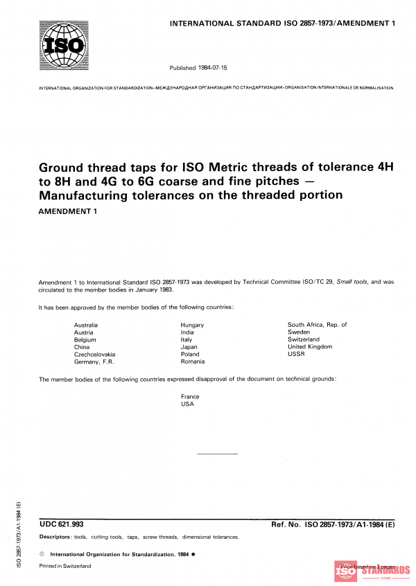 ISO 2857:1973/Amd 1:1984 PDF