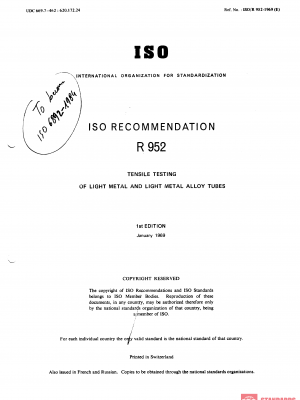 ISO/R 952:1969 PDF
