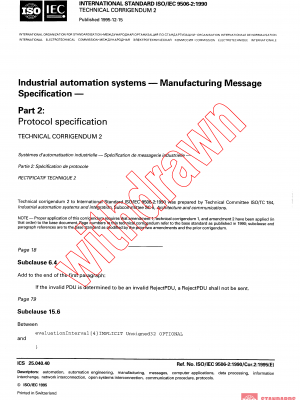 ISO/IEC 9506-2:1990/COR2:1995 PDF