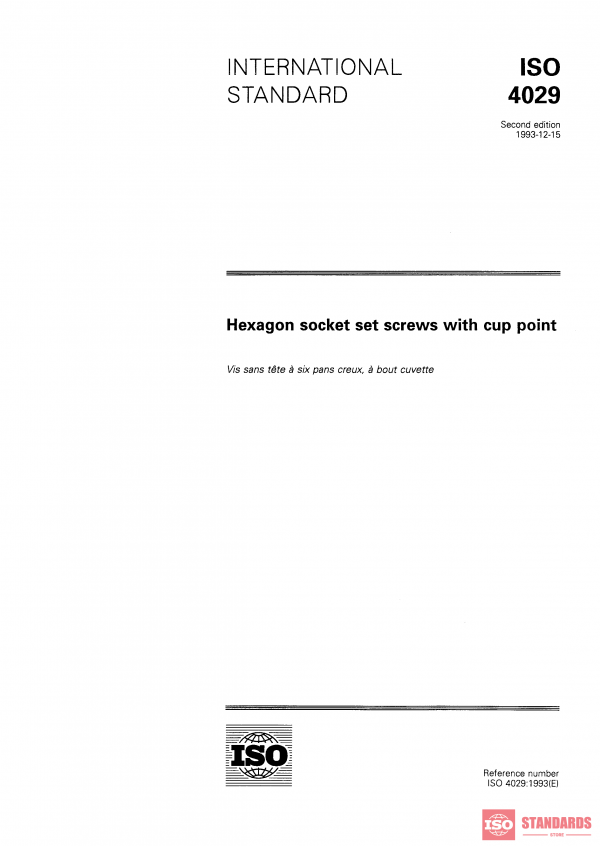 ISO 4029:1993 PDF