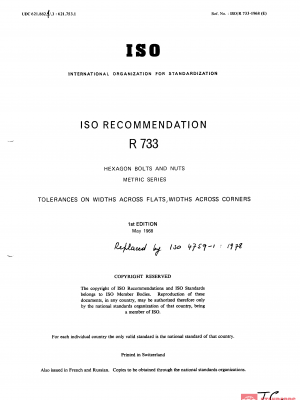 ISO/R 733:1968 PDF