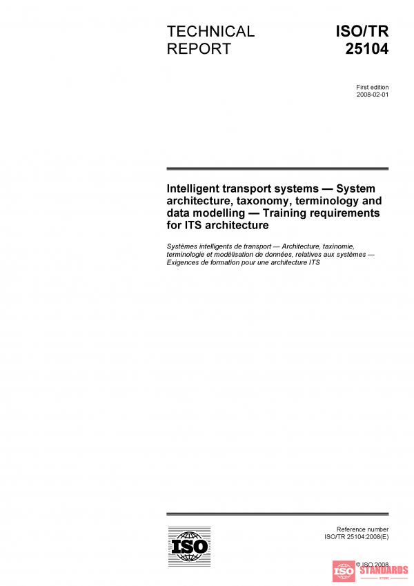 ISO/TR 25104:2008 PDF