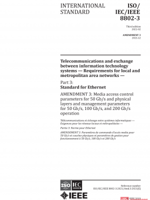 ISO/IEC/IEEE 8802-3:2021/AMD3:2021 PDF
