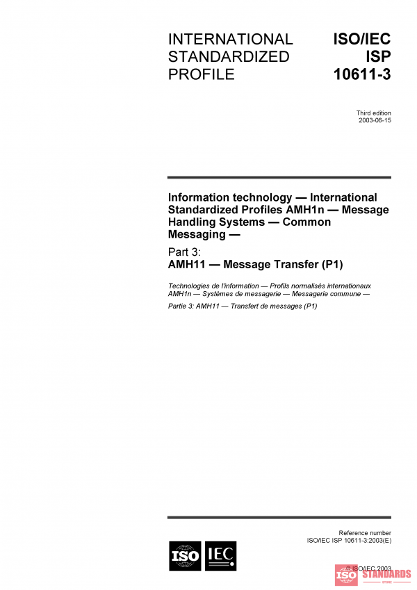 ISO/IEC ISP 10611-3:2003 PDF