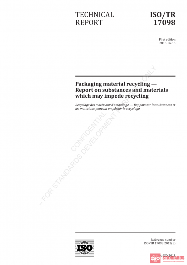 ISO TR 17098 :2013 PDF