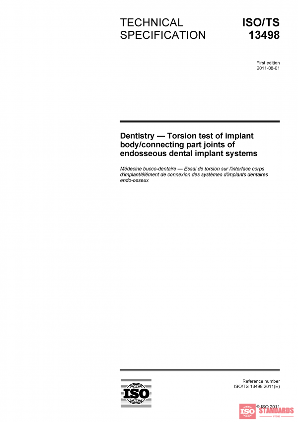 ISO/TS 13498:2011 PDF