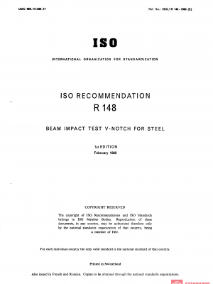 ISO/R 148:1960 PDF