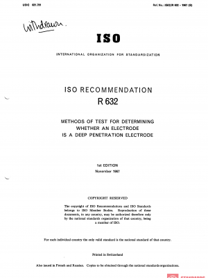ISO/R 632:1967 PDF