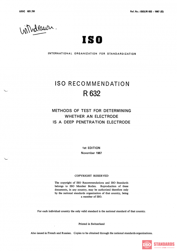 ISO/R 632:1967 PDF